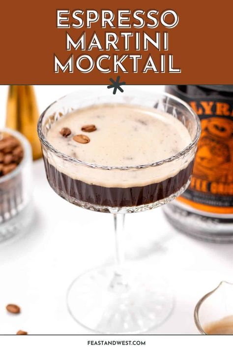 If you’re a coffee lover, then you’re going to drool over this incredible Virgin Espresso Martini. It’s so tasty, it’s hard to believe that there’s no alcohol in it! (And it’s not just coffee.) Virgin Espresso Martini Recipe, Espresso Mocktail Recipe, Creamy Espresso Martini, Coffee Martini, Espresso Martini Recipe, Coffee Flavors, Hot Cocktails, Mocktail Recipes, Homemade Syrup