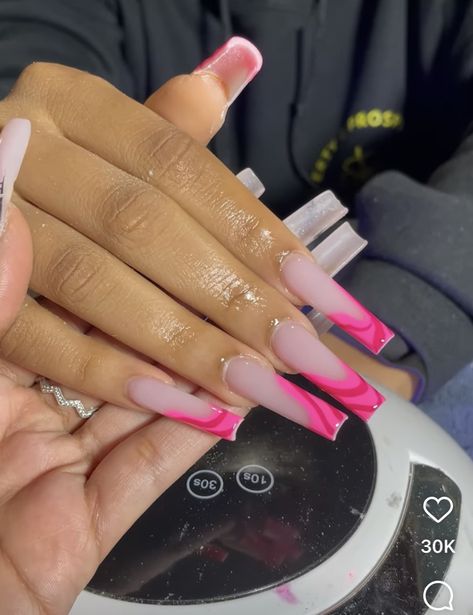 Hands Nails, Long Acrylic Nail Designs, Drip Nails, Glow Nails, Short Square Acrylic Nails, Brittle Nails, Dope Nail Designs, Long Acrylic Nails Coffin, Acrylic Nails Coffin Pink