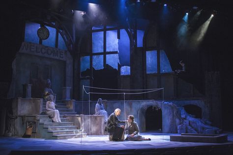 Eurydice by Sarah Ruhl Scenic Design by Joseph B. Farley Eurydice Set Design, Eurydice Sarah Ruhl, Lighting Design Theatre, Stage Lighting Design, Theatre Inspiration, Theatre Lighting, Grainy Texture, Set Design Theatre, Wargaming Terrain