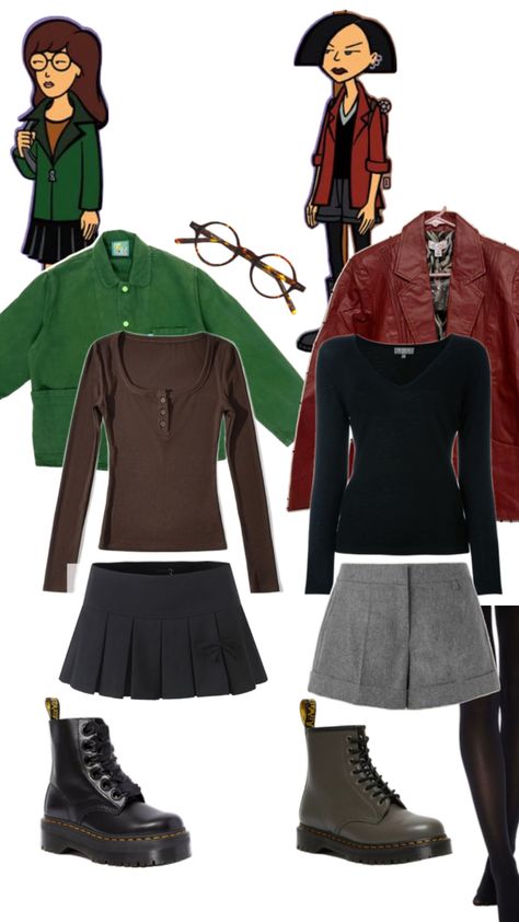 Daria Costume, Daria And Jane, Character Halloween Costumes, Comic Con Costumes, Halloween Inspo, Cute Halloween Costumes, Couple Halloween, Halloween Disfraces, Couples Costumes