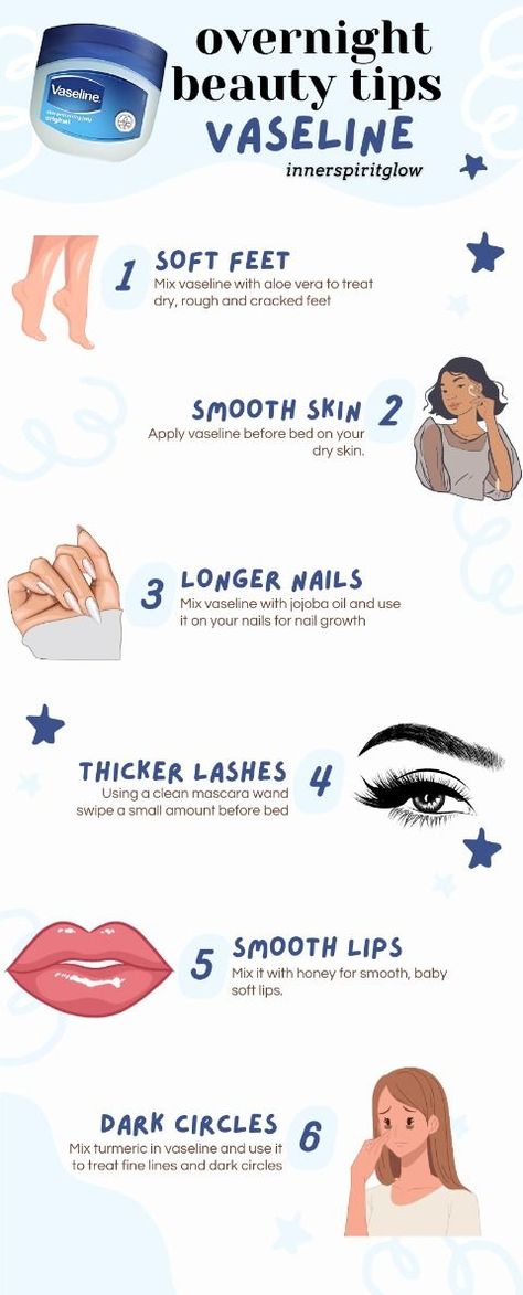 Beauty Tips Natural, Overnight Beauty Tips, Beginner Skin Care Routine, Vaseline Beauty Tips, Skin Care Basics, Skin Advice, Skin Care Routine Order, Clear Healthy Skin, Diy Skin Care Routine