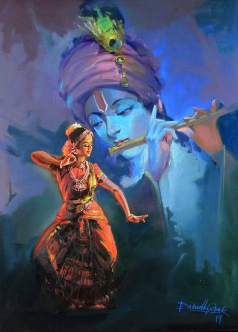 Shiva India, Dance Painting, Watercolor Paintings Nature, Dance Paintings, Beautiful Art Paintings, Hinduism Art, Vedic Art, Figurative Painting, Radha Krishna Art