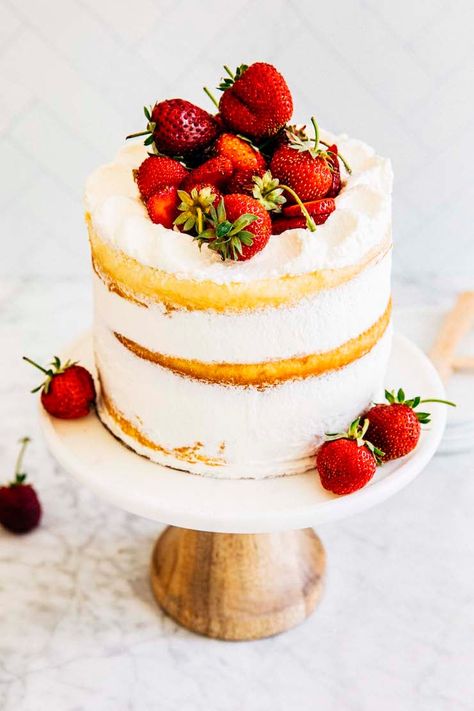 Light and Creamy 6 Inch Japanese Strawberry Shortcake » Hummingbird High Japanese Strawberry Shortcake, Rotating Cake Stand, Shortcake Cake, Strawberry Shortcake Recipes, Shortcake Recipe, Banana Chocolate Chip Muffins, Banana Chocolate Chip, Cake Board, Chocolate Chip Muffins