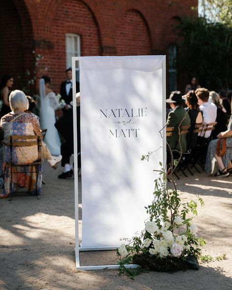 Cloth signage is currently our number one enquired item at the moment, easy to see why! Adored creating this seating chart and welcome sign at @ravenswoodhomestead by @wearehosted with @judah__rose florals 🍃 Welcome Sign Florals, Signage Flowers, Victoria Melbourne, Beauty In Nature, Work Pictures, Ceremony Design, Floral Design Studio, Sustainable Wedding, Bali Wedding