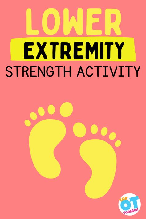 Lower Extremity Strength and Motor Planning Activity - The OT Toolbox Balance Beam Activities, Lying Leg Lifts, Coordination Exercises, Friendship Activities, Gross Motor Activity, Motor Planning, Exercise Activities, Lower Extremity, Strengthening Exercises