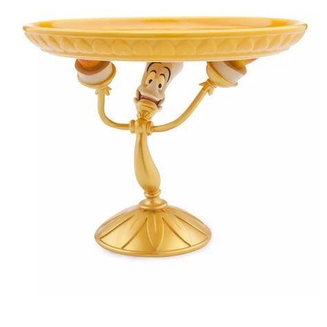 Lumiere Appears As A Cake Stand. A Fun Design Where Lumiere Supports A Large Plate. Shadow Powers Appearing In "Beauty And The Beast". I Want To Do A Good Deal. You Can Create A Luxurious Dining Table. The Bare Necessities Cake Stand: H22 X Dia.28cm Approx. Packaging: H29 X W35 X D35cm Approx. Made From Resin And Ceramic Not Suitable For Microwave Or Dishwasher Use Casa Disney, Beauty And Beast Birthday, Disney Kitchen Decor, Disney Eats, Beauty And The Beast Party, Disney Rooms, Disney Kitchen, Disney Home Decor, Disney Decor