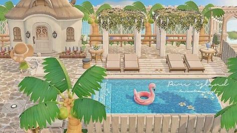 Acnh Greek Island, Greek Athena, Island Layout, Ac New Leaf, Animal Crossing Wild World, Island Theme, Beach Cabana, Animal Crossing Villagers, Tropical Animals