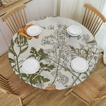 Country Round Table Cloth, Spring Tablecloth Oval, Vintage Floral Tablecloth, Botanical Tablecloth, White Round Coffee Table, Candy Buffet Tables, 132” Round Floral Lace Tablecloth, Outdoor Tablecloth, Banquet Tables