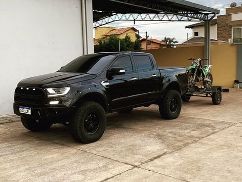 Ford Ford Ranger Xlt Modified, Ford Runner, Ram Rt, Ford Ranger Modified, 2019 Ford Ranger, Single Cab Trucks, Biker Love, Car Projects, 4x4 Trucks