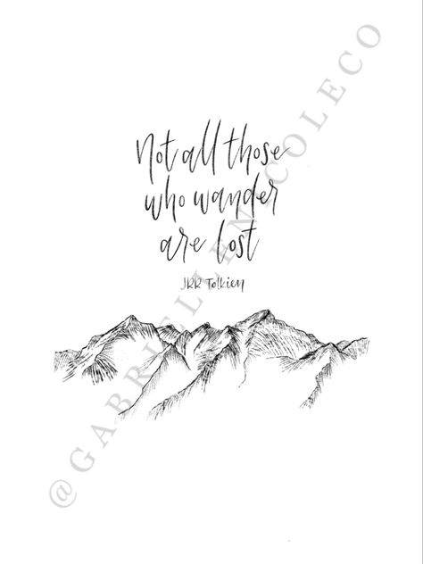 Travel quote perfect for aesthetic iPhone wallpaper, wall art, or dorm decor, available to download instantly. See more art prints on Etsy shop. Mountain Aesthetic Quotes, Pocahontas Tattoo Quotes, Not All Who Wander Are Lost Tattoo, Jrr Tolkien Quotes, Lost Tattoo, Tolkien Quotes, Lost Quotes, All Who Wander, Tolkien Art