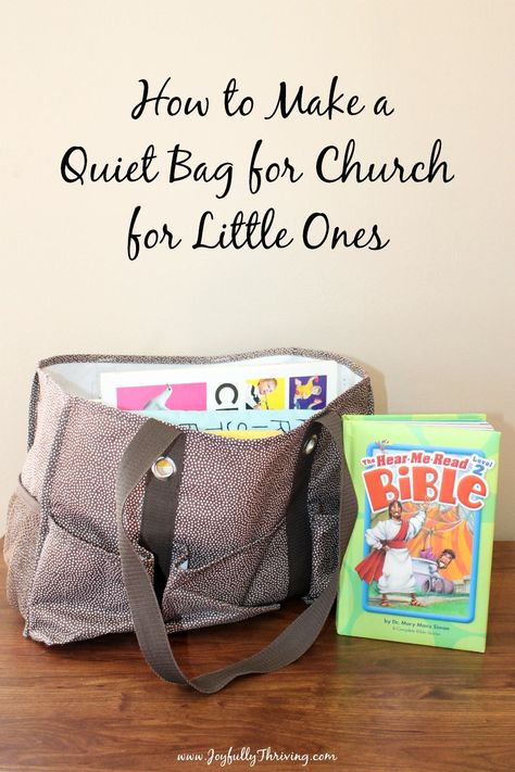 What great ideas for how to make a quiet bag for little ones! This will be so helpful to keep kids quiet in church. #quietbag #churchtime #quiettime Quiet Bags, Kids Church Activities, Gift Bag Ideas, 31 Bag, Quiet Toys, Busy Activities, Activity Bags, Church Gifts, Preschool Resources