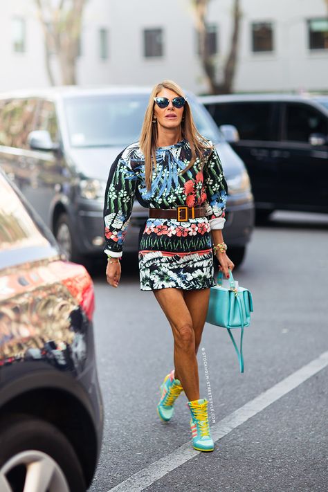 Street Style Anna Dello Russo Street Style, Giovanna Battaglia, Anna Dello Russo, Style Français, Vogue Japan, Looks Street Style, Fashion People, Style Crush, Fashion Week Street Style