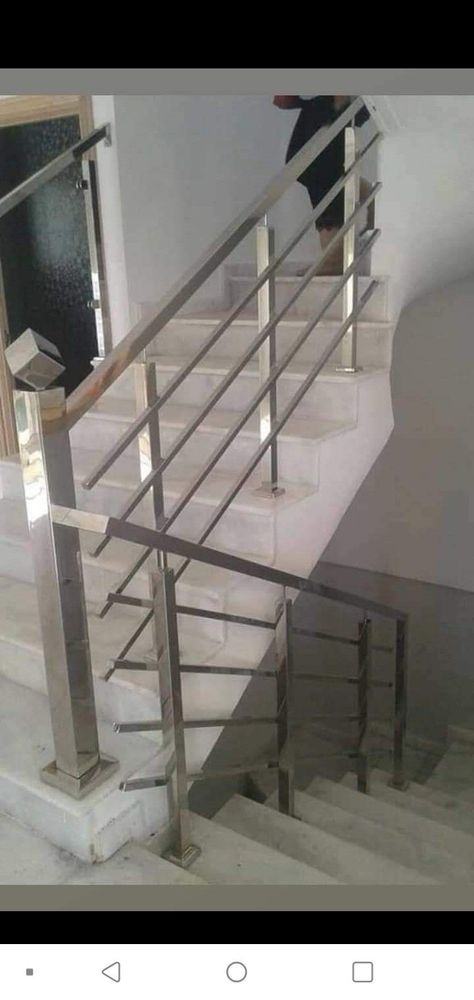 indoor stair railings indoor stair railing ideas indoor stairs railing stair decor stairs decor stair decorations stairs decorations stairs decoration stairs decorating stair stairs stair architecture Sidi Reling, Railing Ideas Indoor, Indoor Stair Railing Ideas, Railings Indoor, Stair Decorations, Indoor Stair Railing, Steel Grill Design, Front Building Design, Indoor Stairs