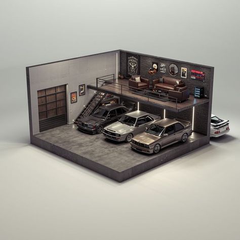 Diecast Cars Display, Casa Garage, Hemma Diy, Custom Hot Wheels, Garage Design, Dream Garage, Room Setup, Dream Home Design, House Inspo