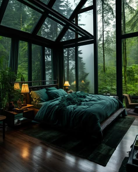 Allen | Forest #renderlovers #designinterior #designinspiration #inspiration #ignant #amazingarchitecture #greeneryhouse #bedroomideas… | Instagram Greenhouse Bedroom, Green House Aesthetic, Forest Room Decor, Ways To Organize Your Home, Cool Bedrooms, Forest Bedroom, Beachy Home Decor, Forest Room, Nature Room