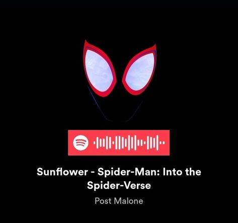 Sunflower Song Spiderman, Sunflower Spiderman, Spiderman Music, Sunflower Song, Spider Song, Spotify Codes, Spiderman Poster, Musica Spotify, My Sunflower