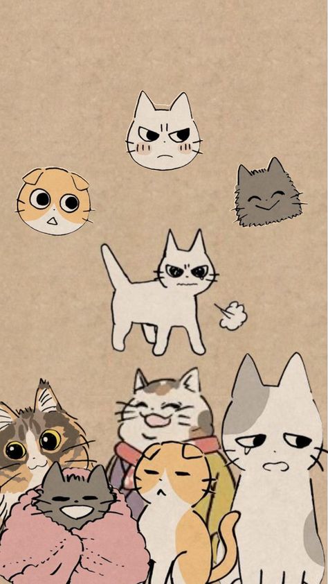 Shikaruneko Wallpaper Phone, Shikaruneko Wallpaper, Funky Wallpaper, Toro Inoue, Vintage Illustration Art, Cocoppa Wallpaper, Heart Iphone Wallpaper, Hello Kitty Iphone Wallpaper, Cat Icon