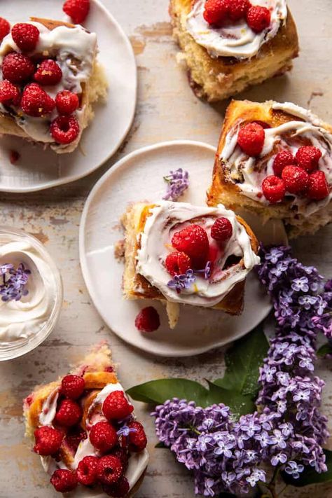 Raspberry Lemon Brioche Rolls with Whipped Ricotta Cream | halfbakedharvest.com Raspberry Rolls, Summer Brunch Recipes, Ricotta Cream, Half Baked Harvest Recipes, Whipped Ricotta, Brioche Rolls, Harvest Recipes, Half Baked, Half Baked Harvest