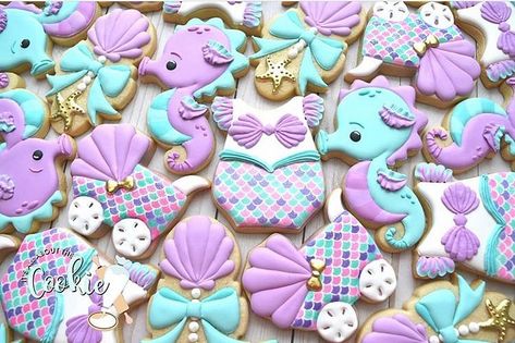 Mermaid Kid Box on Instagram: “Comment 💜 if you love mermaid baby shower cookies🧜‍♀️💕 ✨via @itsallaboutthecookie” Mermaid Baby Shower Cookies, Mermaid Cookies 1st Birthday, Mermaid Sugar Cookies Royal Icing, Mermaid Iced Cookies, Mermaid Baby Shower Cake, Mermaid Babyshower, Mermaid Baby Shower Theme, Cookies Icing, Royal Icing Decorated Cookies