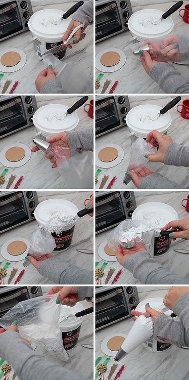 How To Make Faux Whipped Cream Mug Topper, Whipped Cream Toppers For Mugs, How To Make Fake Whipped Cream Mug Toppers, Diy Fake Icing, How To Make Fake Hot Cocoa Mugs, How To Make Fake Whipped Cream, How To Make Faux Marshmallows, Faux Coffee Cup Topper, How To Make Fake Ice Cream