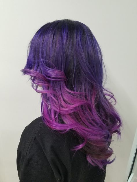 Fun Hair Color Ideas For Brunettes Pink, Fun Haircolor, Hair Color Ideas For Brunettes Short, Medium Length Hair Up, Magenta Hair, Dark Purple Hair, Pravana Vivids, Dip Dye Hair, Neon Hair