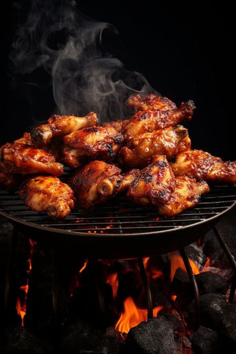 The wings are grilled. Generative AI, royalty free stock photo Grilled Wings, Grilled Chicken Wings, Ayam Bakar, The Wings, Grilled Chicken, Chicken Wings, Grilling, Dinner Recipes, Royalty Free Stock Photos