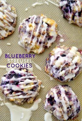 Recipes From Cake Mixes, Oat Cookie Recipes, Molasses Cookie Recipes, Streusel Cookies, Muffin Mix Recipe, Blueberry Muffin Topping, Blueberry Muffin Mix, Blueberry Streusel, Canned Blueberries