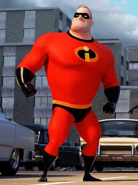 Mr. Incredible Bob Parr, Dc Costumes, Incredible 2, Disney Incredibles, Mr Incredible, New Disney Movies, Characters Inspiration, Incredibles 2, Distressed Leather Jacket