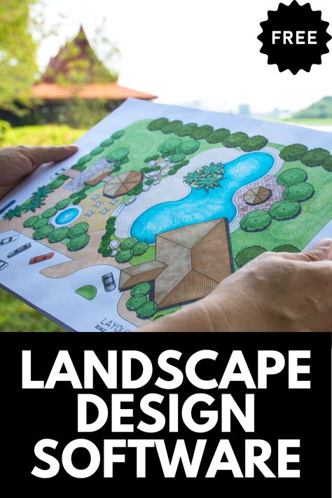 Landscape Design Program, Free Landscape Design Software, Free Landscape Design, Large Yard Landscaping, Garden Design Software, Landscape Design Software, Garden Escape, Landscape Design Drawings, Backyard Design Layout