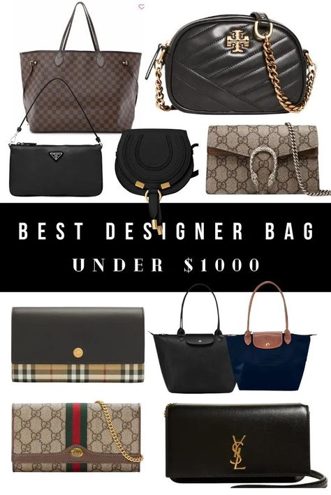 When it comes to fashion and style, nothing elevates an outfit quite like a designer bag. While luxury accessories are often associated with sky-high prices, there’s good news for the fashion-savvy on a budget (like me). There are a bunch of affordable options that won’t break the bank, but will give you the feeling of being a celebrity! These are the best designer bags under $1000 that are well worth the investment, from brands like Longchamp, Chanel, Gucci, and more. Investment Bags, Chic Crossbody Bag, Best Designer Bags, Fake Designer Bags, Best Investments, Fashion And Style, Designer Bag, Luxury Accessories, Sky High