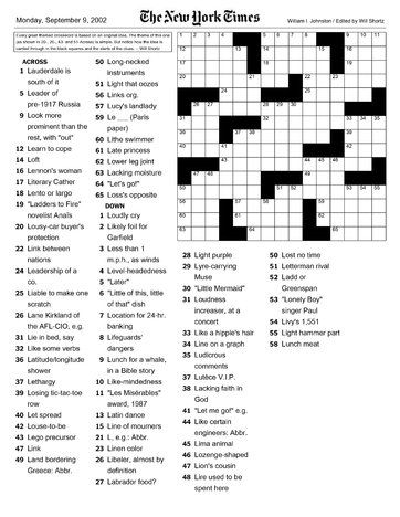 Ready to conquer The New York Times Crossword? Here’s a sampling of 11 — hand-picked by Will Shortz — to get you started. Word Puzzles Printable, Nyt Crossword, Free Printable Crossword Puzzles, Opposites Worksheet, Puzzles Printable, Cross Word, Printable Crossword Puzzles, Rebus Puzzles, Mind Benders