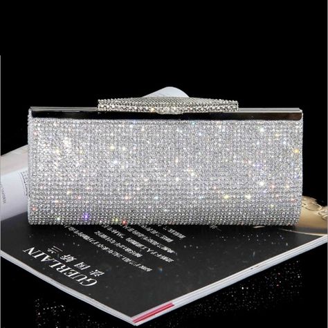 Factory Selling Good Quality Women Full Diamond Clutch Evening Bags Luxury Rhinestone Bling Wedding Bridal Bag Shoulder Bag Diamond Clutch, Bling Purses, Bridal Bag, Rhinestone Clutch, Bling Wedding, Wedding Purse, Party Purse, Gold Bag, Gold Handbags