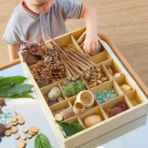 Loose Part, Maluchy Montessori, Reggio Inspired Classrooms, Invitation To Play, Nature Table, Small World Play, Loose Parts, Montessori Toddler, Learning And Development