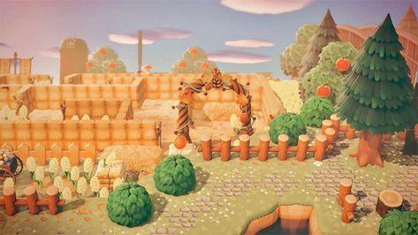 20 Autumn & Fall Island Ideas For Animal Crossing: New Horizons – FandomSpot Acnh Corn Maze, Animal Crossing Fall Island, Fairycore Island, Acnh Cottagecore, Maze Design, Dark Fairycore, Fairytale Cottage, Path Design, Acnh Inspo