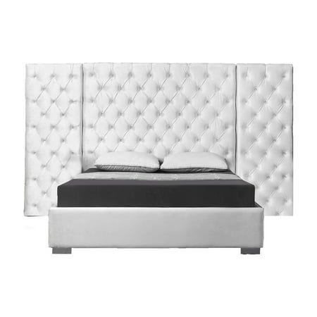 Upholstered Bed King, White King Size Bed, White Upholstered Bed, Letto King Size, Tufted Platform Bed, Cama King Size, Lit King Size, Velvet Upholstered Bed, Cama King