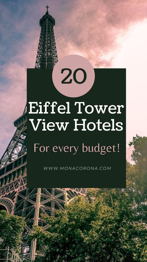 Eiffel Tower view hotels for every budget Paris Hotel View, Paris Hotels With Eiffel Tower View, Paris Airbnb, Paris Accommodation, Best Paris Hotels, Paris Honeymoon, Hotels In Paris, Paris View, Paris Itinerary