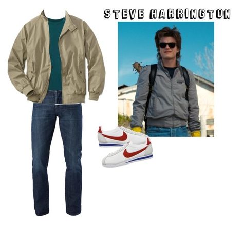 "Steve Harrington" by nancy-wheeler-24 ❤ liked on Polyvore featuring 3x1, NIKE, Topman, men's fashion, menswear, myfavoritecharacter, StrangerThings and steveharrington Steve Harrington Shoes, Nancy Wheeler, Stranger Things Steve, Steve Harrington, Fashion Menswear, Stranger Things, Men's Fashion, Bomber Jacket, Bags For Women