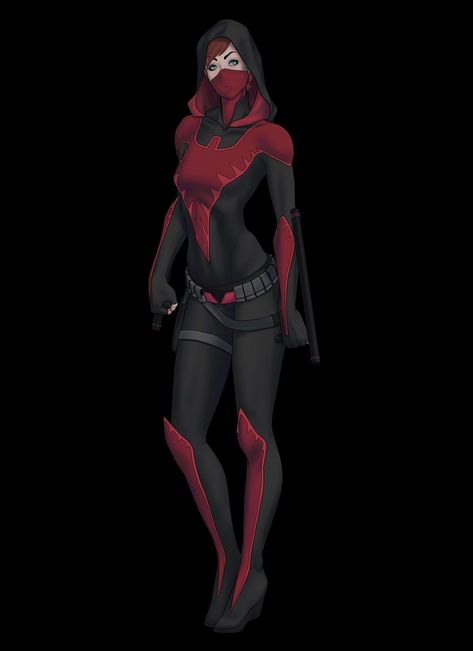 Female Superhero Concept, Female Vigilante Oc, Vampire Hero Costume, Speedster Superhero Concept, Red Superhero Suit Female, Vigilante Character Design Female, Vigilante Suit Design, Hero Outfits Design Female, Female Vigilante