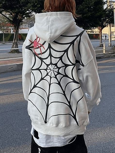 2023 Buy Unisex Loose Fit Spiderweb Graphic Hoodie under US$44 in Hoodies Online Store. Free Shipping with US$69+. Check reviews and buy it today. Style: Casual/Street/Punk/Hip Pop/Gothic Fabric Content: Cotton Blend Fit Type: Loose fit Neckline: Crew Neck Sleeve Length: Long Sleeve #y2k #retro #aesthetic #backtoschool #backtoschooloutfits #firstdayofschooloutfit #fall #fallfashion #winter #streetstyle #outfits #ootd #trendyoutfits #fashionista #casualoutfits #longsleeve Gothic Fabric, Street Punk, Hoodie White, Bodycon Floral Dress, Dream Style, Logo Pattern, Crop Top Blouse, Exclusive Fashion, White Hoodie