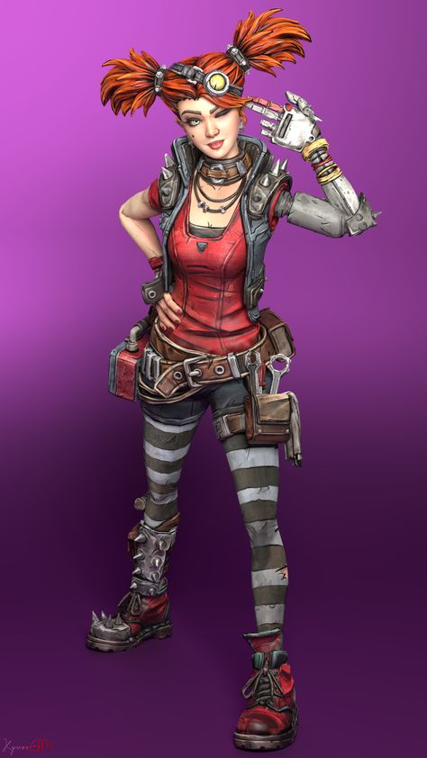 Gaige Borderlands, Borderlands Cosplay, Borderlands Art, Borderlands 3, Maid Cosplay, 3 Characters, Halloween Inspo, Different Games, Fictional Crushes