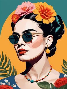 Frida Kahlo Decor Ideas, Frida Illustration, Mexican Pop Art, Bayong Bag, Freida Kahlo, Art Deco Women, Frida Kahlo Portraits, Frida Kahlo Style, Frida Art