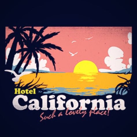 Travel Graphics, California Poster, California Shirt, Hotel California, Go To Movies, Ex Machina, Unique Logo, Logo Maker, Shirt Ideas