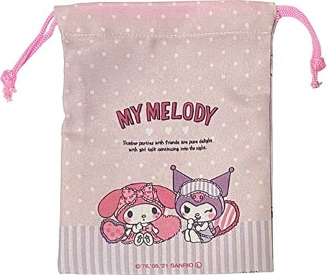 Sanrio My Melody × Kuromi Polyester Mini Purse Drawstring Bag 14 × 18.5cm (Girls) : Amazon.sg: Sporting Goods Mini Drawstring Bag, Mini Coin Pouch, Hello Kitty Purse, Hello Kitty Keychain, Coin Purse Keychain, Hello Kitty Bag, My Melody Kuromi, Sanrio My Melody, Stationary School