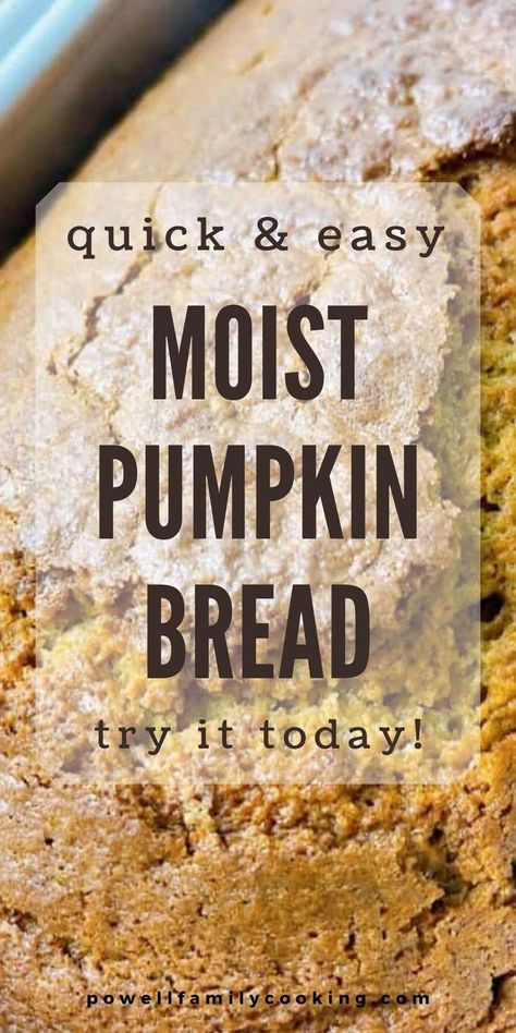 This perfectly moist pumpkin bread recipe is your new fall favorite! With a simple ingredient list and easy instructions, you’ll have a warm, spiced loaf that’s perfect for sharing or enjoying with your morning coffee. This bread is wonderfully soft and filled with the perfect blend of pumpkin and spices. It’s the ultimate comfort food for any occasion. Get baking and taste the cozy flavors of fall! Moist Pumpkin Bread Recipe, Roasted Fall Vegetables, Christmas Main Dishes, Moist Pumpkin Bread, Holiday Appetizers Easy, Cooking Challenge, Harvest Recipes, Fall Cooking, Sprouts With Bacon