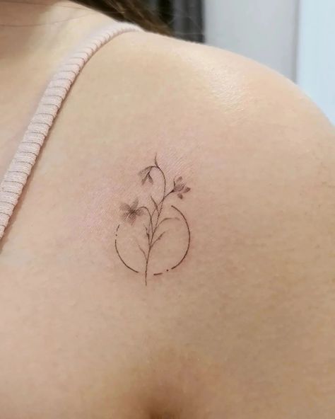 Larkspur And Moon Tattoo, Larkspur Minimalist Tattoo, Dainty Larkspur Tattoo, Larkspur And Chrysanthemum Tattoo, Waterlily And Larkspur Tattoo, Fine Line Larkspur Tattoo, Larkspur Tattoo Simple, Larkspur Tattoo Design, Larkspur And Water Lily Tattoo