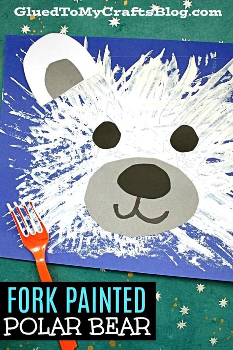 Bear Crafts Preschool, Winter Animals Preschool, Arctic Animals Activities, Polar Bears Activities, Arctic Animals Preschool, Arctic Animals Crafts, Winter Animal Crafts, Polo Nord, Polar Bear Craft