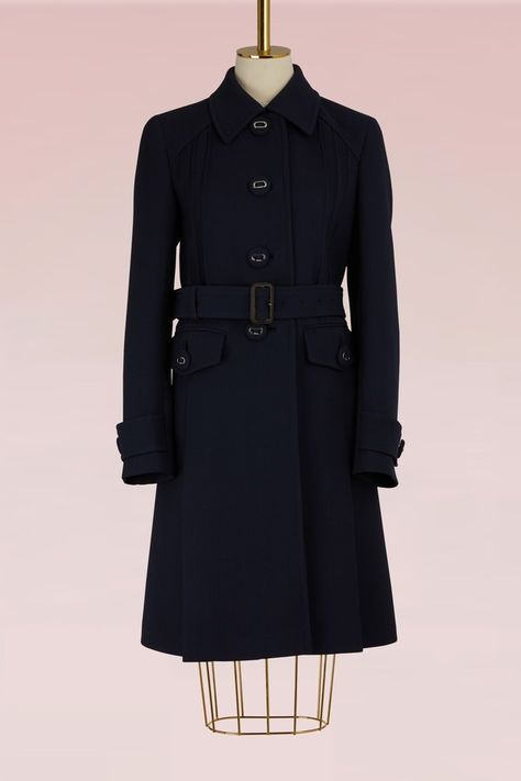 Prada Coat, Prada Women, Long Coat Women, Luxury Contemporary, Wool Trench Coat, Glamorous Style, Fashion House, Angelina Jolie, Contemporary Fashion