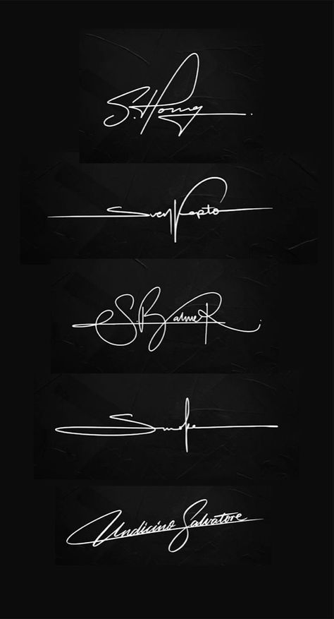 Signatures Ideas Handwriting, Signature Logo Ideas, Professional Signature, Tattoo Fonts Cursive, Pretty Handwriting, Cool Signatures, Signatures Handwriting, Signature Logo Design, Handwritten Calligraphy