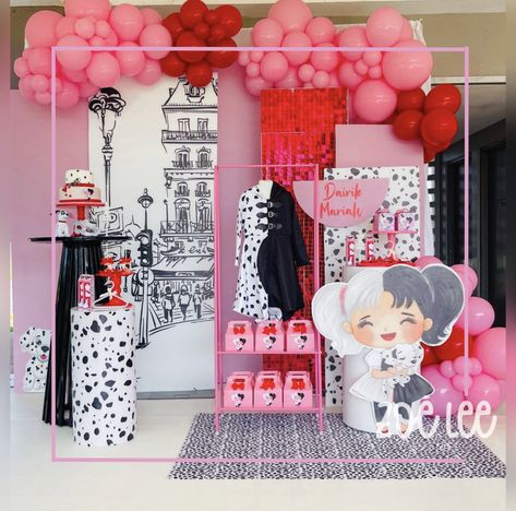 Cruella Theme Party, Miraculous Birthday, Ideas Cumpleaños, Cruella Deville, 101 Dalmatians, Theme Party, Party Themes, Party Decorations, Birthday