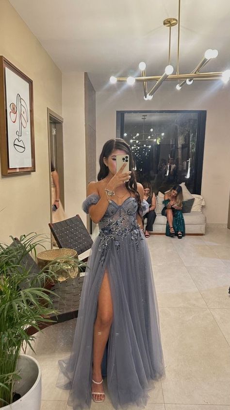 Fairy Prom Dress, Prom Dress Inspo, Robes Glamour, Formal Prom Dresses Long, Princess Prom Dresses, Prom Dance, A Line Evening Dress, Tulle Evening Dress, Tulle Sleeves